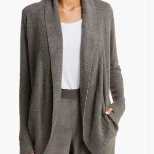 Barefoot Dreams CozyChic Lite Circle Cardigan in Carbon XS/S
